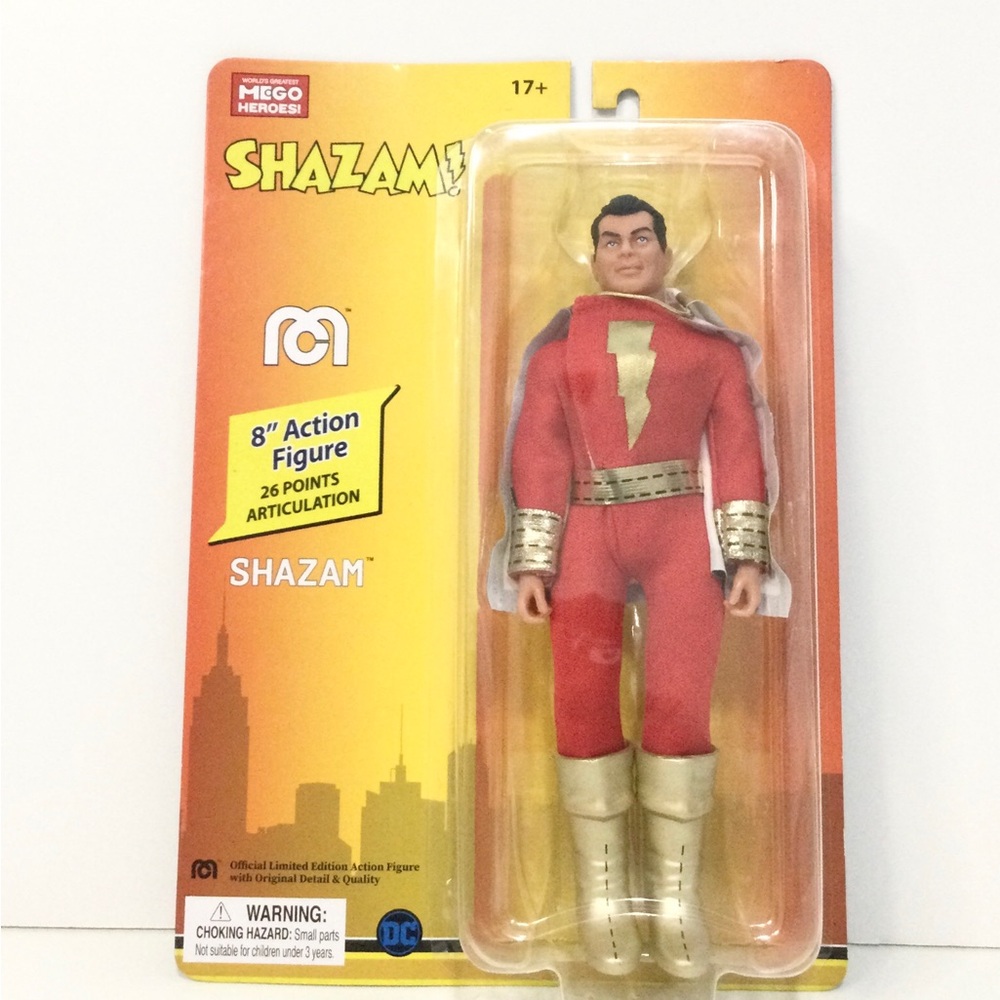 Collectible Mego Heroes Official Limited Edition Shazam 8" Action Figure NEW